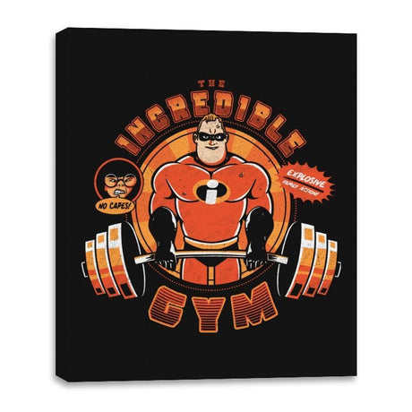 Incredible GYM - Canvas Wraps Canvas Wraps RIPT Apparel 16x20 / Black