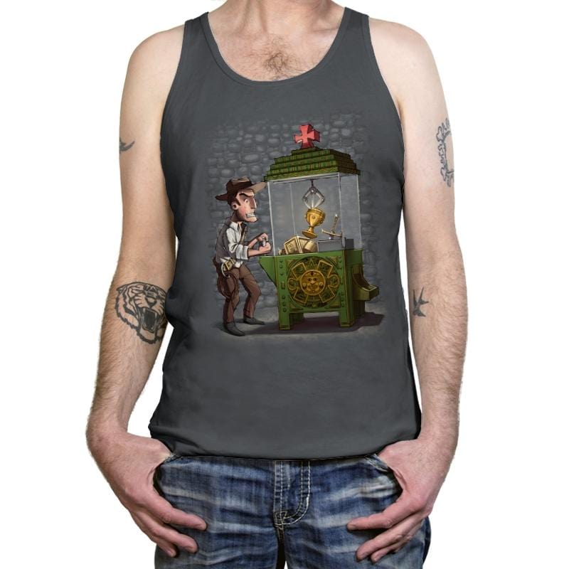 Indy's Last Coin - Tanktop Tanktop RIPT Apparel X-Small / Asphalt