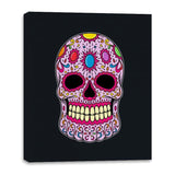 Infinity Calavera - Canvas Wraps Canvas Wraps RIPT Apparel 16x20 / Black