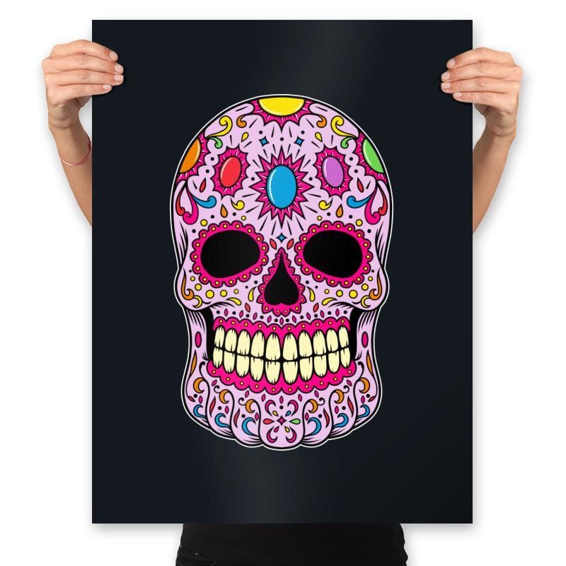 Infinity Calavera - Prints Posters RIPT Apparel 18x24 / Black