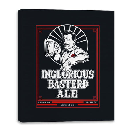 Inglorious Ale - Canvas Wraps Canvas Wraps RIPT Apparel 16x20 / Black