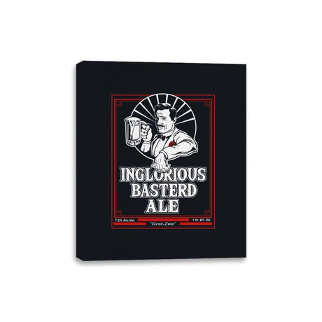 Inglorious Ale - Canvas Wraps Canvas Wraps RIPT Apparel 8x10 / Black