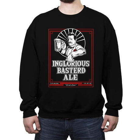 Inglorious Ale - Crew Neck Sweatshirt Crew Neck Sweatshirt RIPT Apparel Small / Black