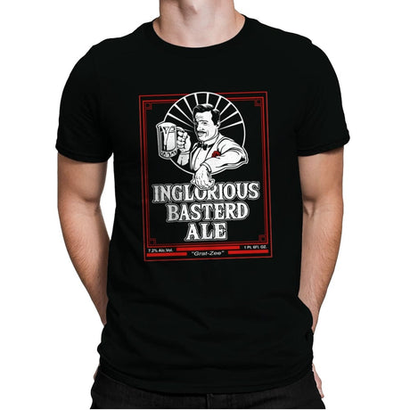 Inglorious Ale - Mens Premium T-Shirts RIPT Apparel Small / Black