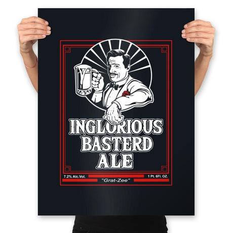 Inglorious Ale - Prints Posters RIPT Apparel 18x24 / Black