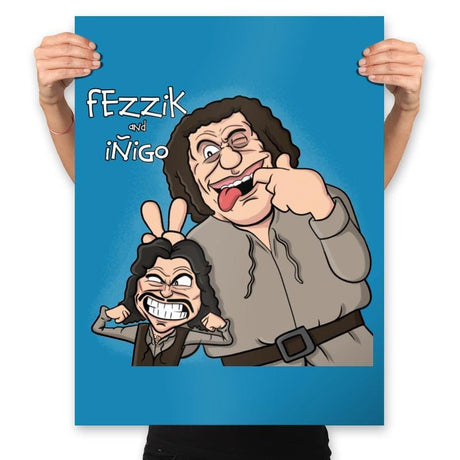 Iñigo and Fezzik - Prints Posters RIPT Apparel 18x24 / Sapphire