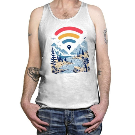 Internet Explorer - Tanktop Tanktop RIPT Apparel X-Small / White