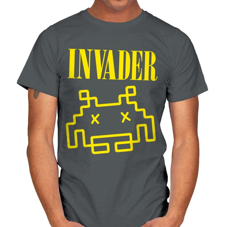 Invader - Shirt Club - Mens T-Shirts RIPT Apparel Small / Charcoal