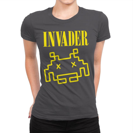 Invader - Shirt Club - Womens Premium T-Shirts RIPT Apparel Small / Heavy Metal