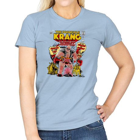 Invincible Krang Exclusive - Womens T-Shirts RIPT Apparel Small / Light Blue