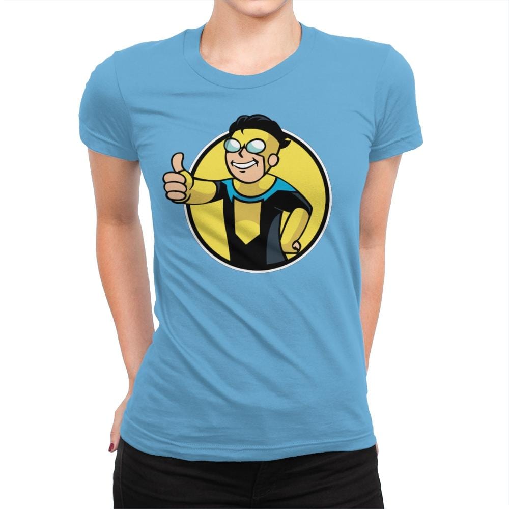 Invincivault Boy - Womens Premium T-Shirts RIPT Apparel Small / Turquoise