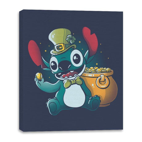 Irish Alien - Canvas Wraps Canvas Wraps RIPT Apparel 16x20 / Navy