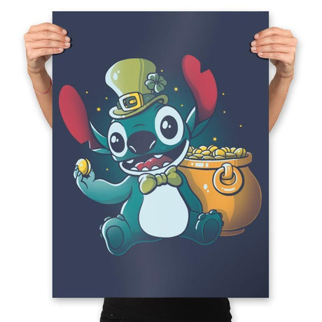 Irish Alien - Prints Posters RIPT Apparel 18x24 / Navy