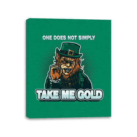 Irish Meme - Canvas Wraps Canvas Wraps RIPT Apparel 11x14 / Kelly