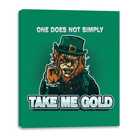 Irish Meme - Canvas Wraps Canvas Wraps RIPT Apparel 16x20 / Kelly