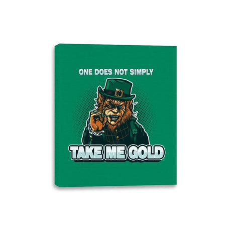 Irish Meme - Canvas Wraps Canvas Wraps RIPT Apparel 8x10 / Kelly