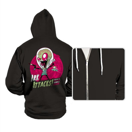 Irk Attacks! - Hoodies Hoodies RIPT Apparel Small / Black