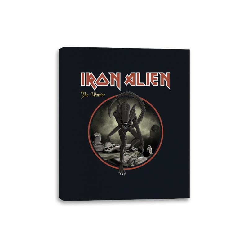 Iron Alien - Canvas Wraps Canvas Wraps RIPT Apparel 8x10 / Black