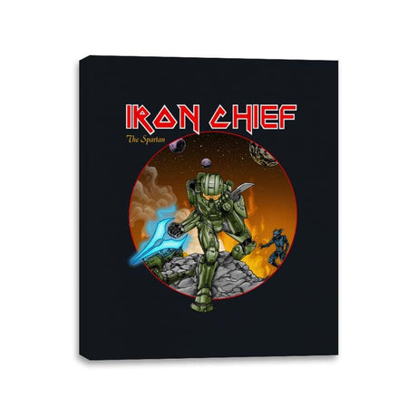 Iron Chief - Canvas Wraps Canvas Wraps RIPT Apparel 11x14 / Black