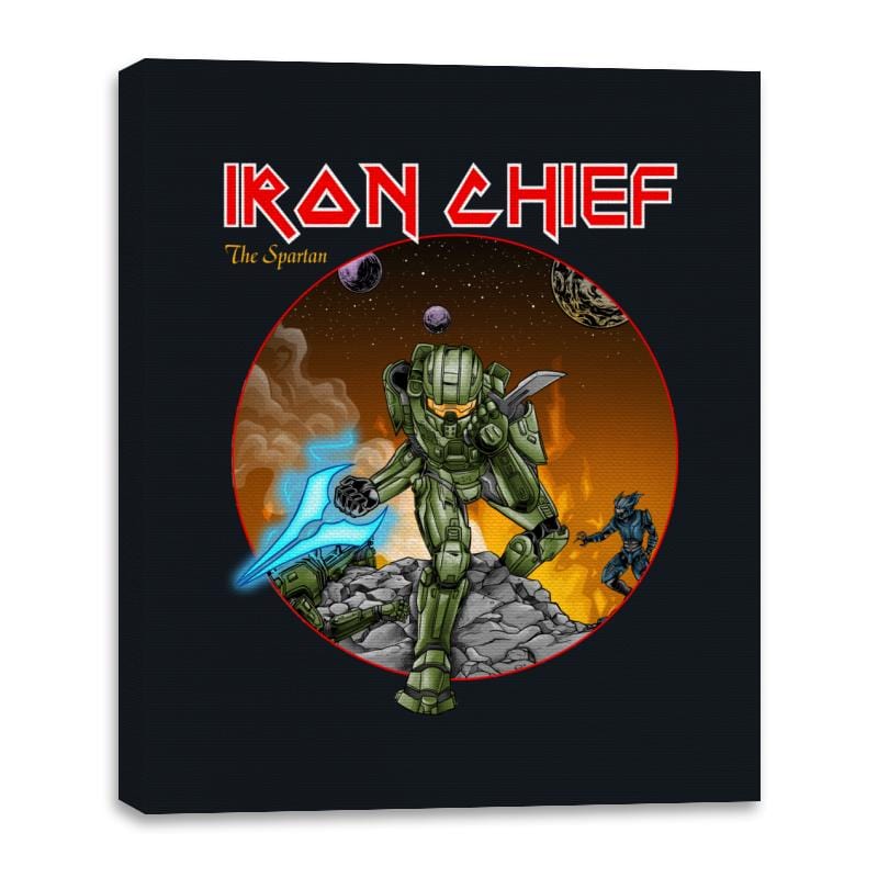 Iron Chief - Canvas Wraps Canvas Wraps RIPT Apparel 16x20 / Black