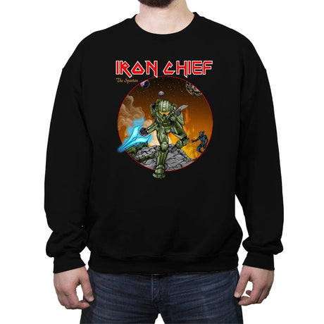 Iron Chief - Crew Neck Sweatshirt Crew Neck Sweatshirt RIPT Apparel Small / Black