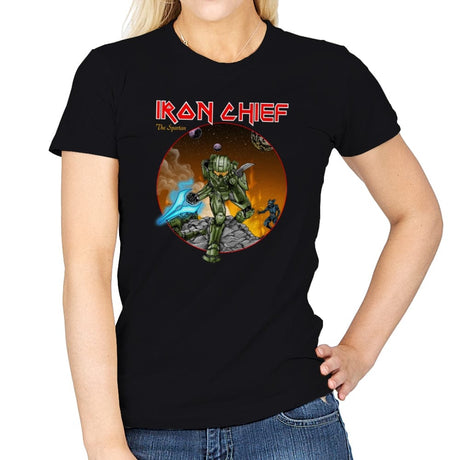 Iron Chief - Womens T-Shirts RIPT Apparel Small / Black