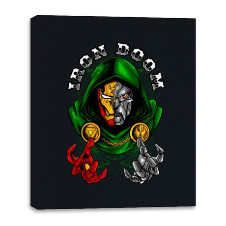 Iron Doom 108 - Canvas Wraps Canvas Wraps RIPT Apparel 16x20 / Black