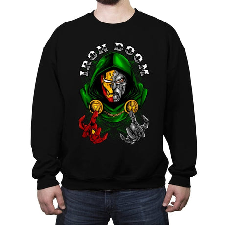 Iron Doom 108 - Crew Neck Sweatshirt Crew Neck Sweatshirt RIPT Apparel Small / Black