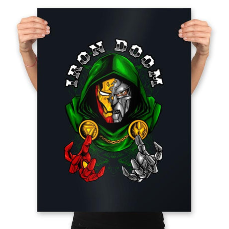 Iron Doom 108 - Prints Posters RIPT Apparel 18x24 / Black