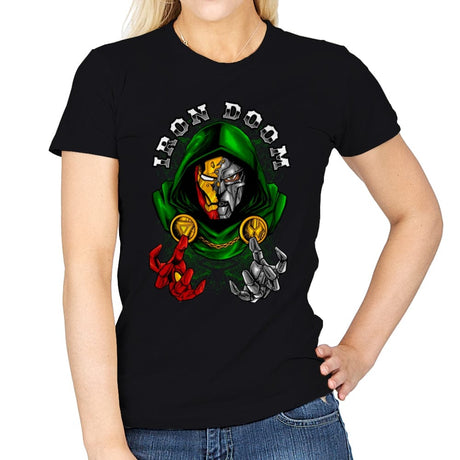 Iron Doom 108 - Womens T-Shirts RIPT Apparel Small / Black