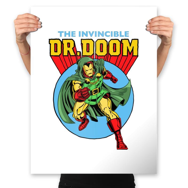 Iron Doom - Prints Posters RIPT Apparel 18x24 / White