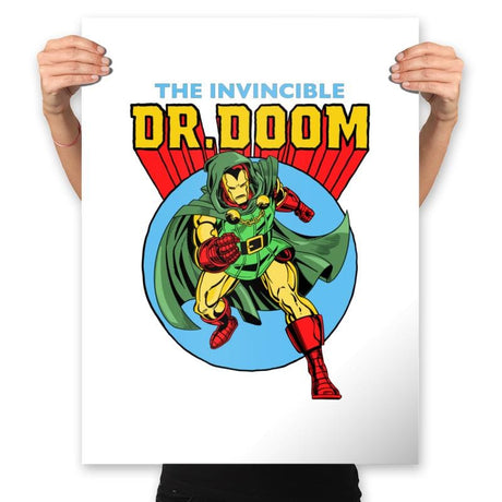 Iron Doom - Prints Posters RIPT Apparel 18x24 / White