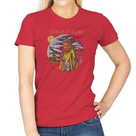 Iron Dude - Womens T-Shirts RIPT Apparel Small / Red