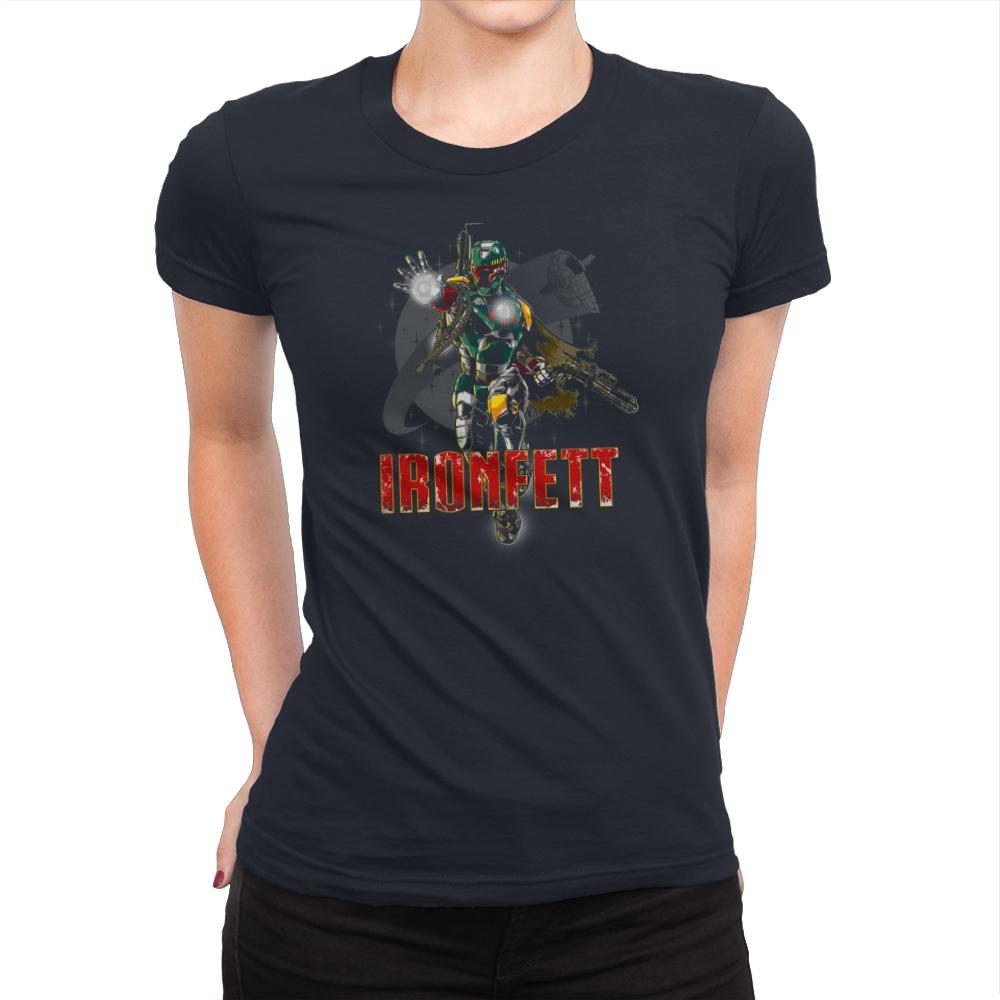 Iron Fett Exclusive - Womens Premium T-Shirts RIPT Apparel Small / Midnight Navy