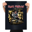 Iron Freddy - Prints Posters RIPT Apparel 18x24 / Black