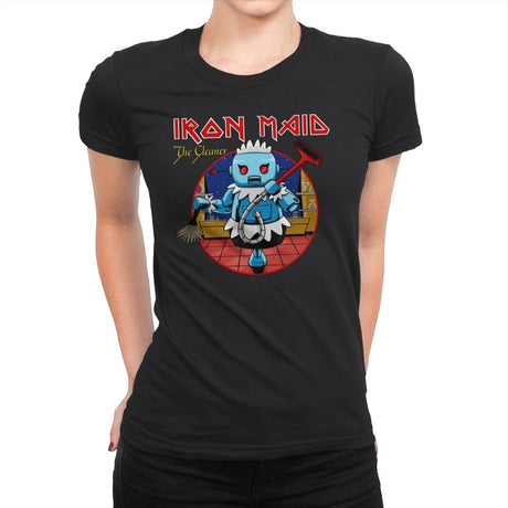 Iron Maid - Womens Premium T-Shirts RIPT Apparel Small / Black