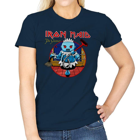 Iron Maid - Womens T-Shirts RIPT Apparel Small / Navy