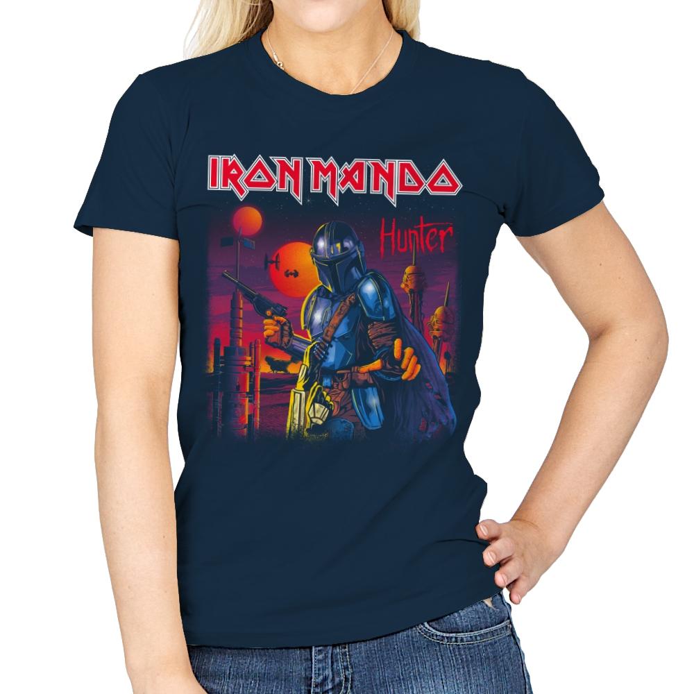 Iron Mando - Best Seller - Womens T-Shirts RIPT Apparel Small / Navy