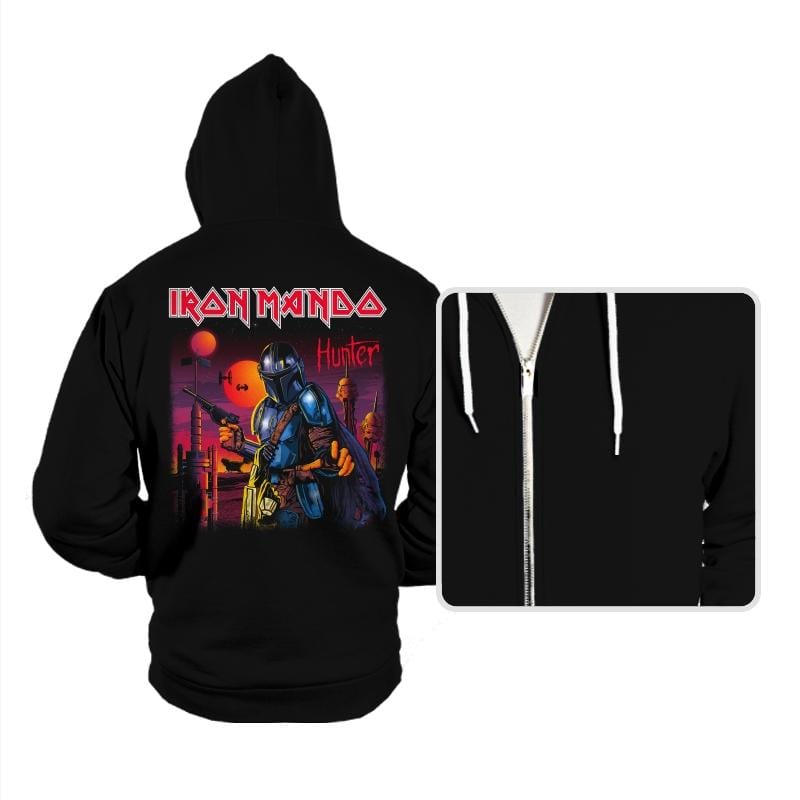 Iron Mando - Hoodies Hoodies RIPT Apparel Small / Black