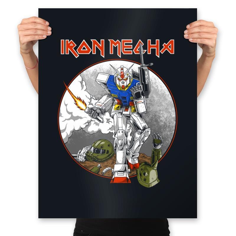 Iron Mecha - Prints Posters RIPT Apparel 18x24 / Black