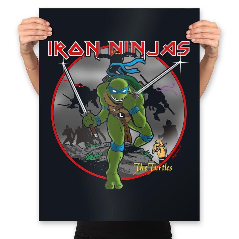 Iron Ninjas - Prints Posters RIPT Apparel 18x24 / Black