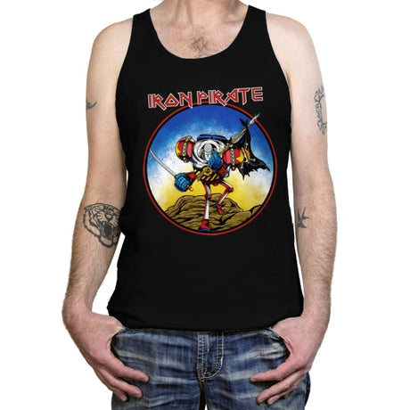 Iron Pirate - Tanktop Tanktop RIPT Apparel X-Small / Black