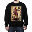 Iron Samurai - Crew Neck Sweatshirt Crew Neck Sweatshirt RIPT Apparel Small / Black