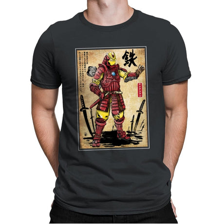 Iron Samurai - Mens Premium T-Shirts RIPT Apparel Small / Heavy Metal