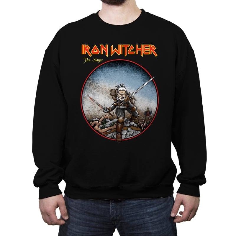 Iron Witcher - Crew Neck Sweatshirt Crew Neck Sweatshirt RIPT Apparel Small / Black