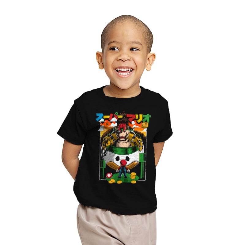 It's a me, Bowser - Youth T-Shirts RIPT Apparel X-small / Black