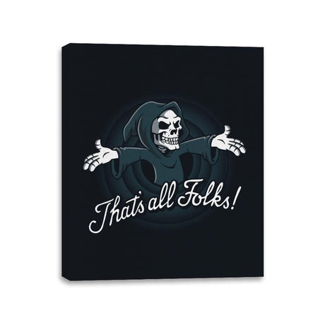 It's All Grim - Canvas Wraps Canvas Wraps RIPT Apparel 11x14 / Black