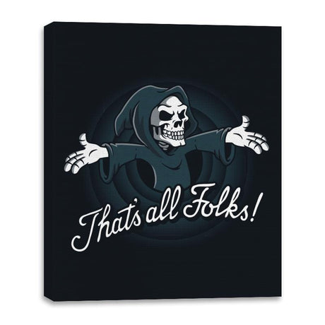 It's All Grim - Canvas Wraps Canvas Wraps RIPT Apparel 16x20 / Black