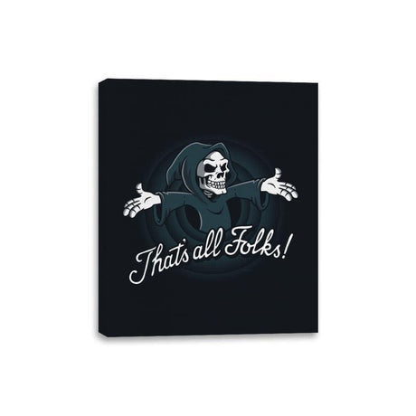 It's All Grim - Canvas Wraps Canvas Wraps RIPT Apparel 8x10 / Black