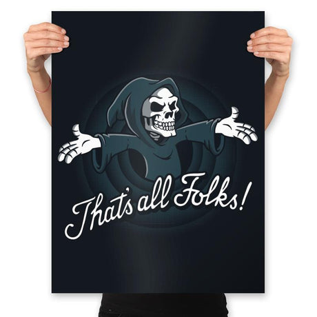 It's All Grim - Prints Posters RIPT Apparel 18x24 / Black